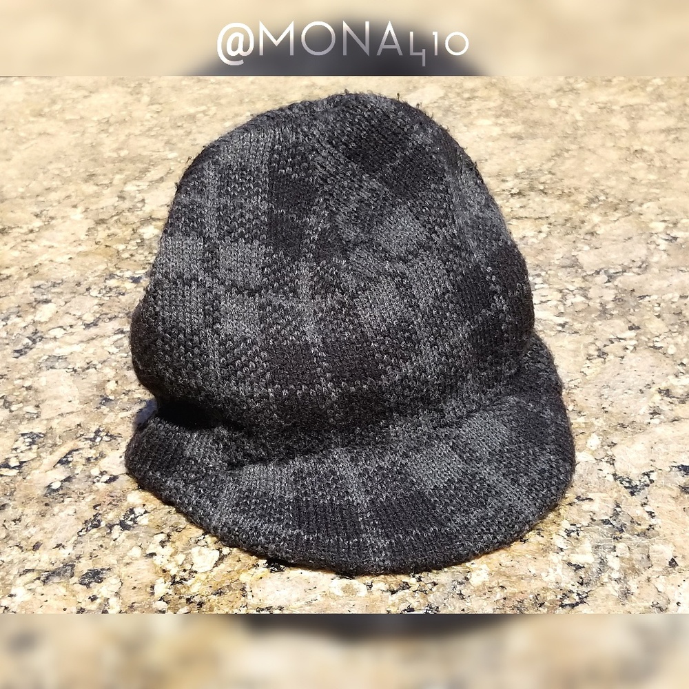 Black & Grey Flat Cap